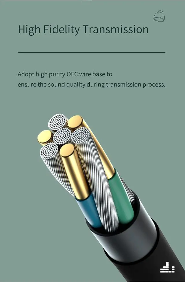 Alt view image 5 of 7 - In Ear Monitors HZSOUND Bell Rhyme Wired Earphones,15mm Driver Unit HiFi Earbuds with Clear Sound Headset,HiFi Bass Noise-Isolating Headphone for Music,Game,Sport,Audiophile(With Mic)