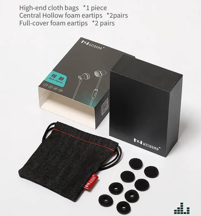 Alt view image 2 of 7 - In Ear Monitors HZSOUND Bell Rhyme Wired Earphones,15mm Driver Unit HiFi Earbuds with Clear Sound Headset,HiFi Bass Noise-Isolating Headphone for Music,Game,Sport,Audiophile(With Mic)