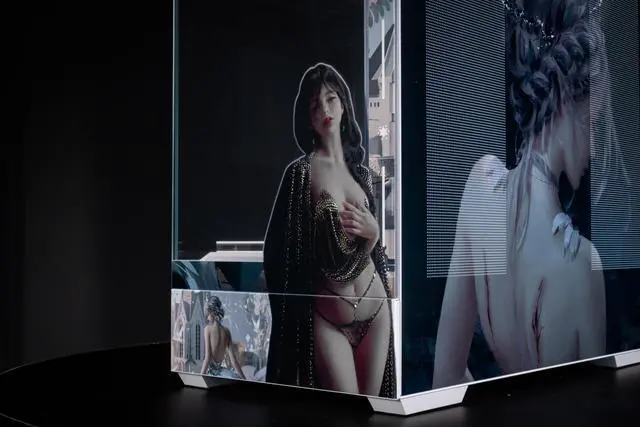 Alt view image 3 of 7 - CORN Bauhaus Micro-ATX ITX Cpmputer Case, 6 Sides + 2 Light Panels Could Be Customized with HD Images(GhostBlade)