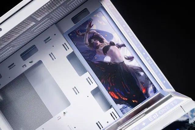 Alt view image 5 of 7 - CORN Bauhaus Micro-ATX ITX Cpmputer Case, 6 Sides + 2 Light Panels Could Be Customized with HD Images(GhostBlade)