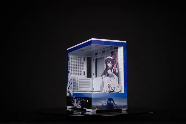 Main image of CORN Bauhaus Micro-ATX ITX Cpmputer Case, 6 Sides + 2 Light Panels Could Be Customized with HD Images(Honkai Impact 3rd - Bronya Zaychik)