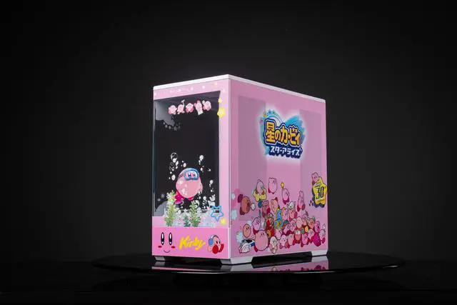 Main image of CORN Bauhaus Micro-ATX ITX Cpmputer Case, 6 Sides + 2 Light Panels Could Be Customized with HD Images(Kirby)