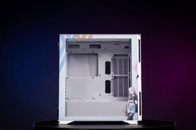 Alt view image 2 of 7 - CORN Glass E-ATX/ATX/Micro ATX Computer Case, 4 Sides + 3 Light Panels Customized with HD Images - DARLING in the FRANXX 02