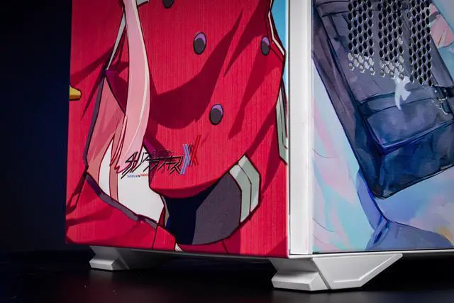 Alt view image 5 of 7 - CORN Glass E-ATX/ATX/Micro ATX Computer Case, 4 Sides + 3 Light Panels Customized with HD Images - DARLING in the FRANXX 02