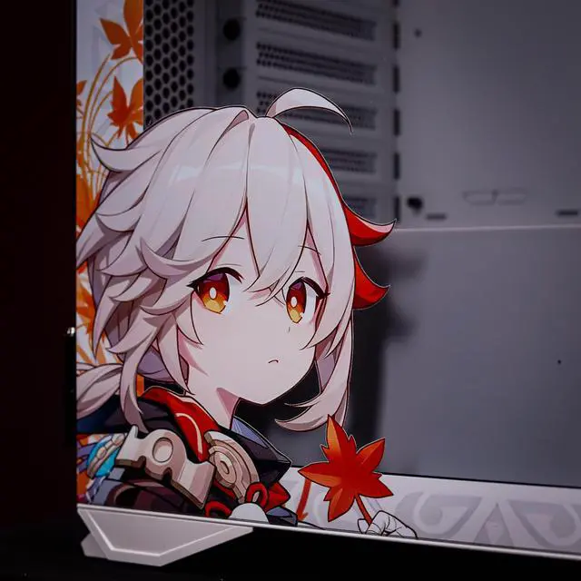 Alt view image 6 of 7 - CORN Glass E-ATX/ATX/Micro ATX Computer Case, 4 Sides + 3 Light Panels Customized with HD Images - Genshin Impact - Kaedehara Kazuha