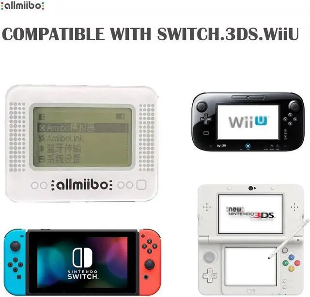 Alt view image 3 of 6 - Amiibo Pixl Emulator NFC Handheld Emulator Bluetooth-Compatible Game Emulator for Switch NS Game Accessory Wii U