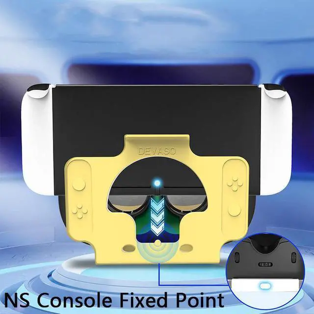 Alt view image 5 of 7 - Switch VR Headset Compatible with Nintendo Switch & OLED, Upgraded with Adjustable HD Lenses, Virtual Reality Glasses for Original Nintendo Switch & Switch OLED Model, Switch VR Kit, Switch 3D Goggles