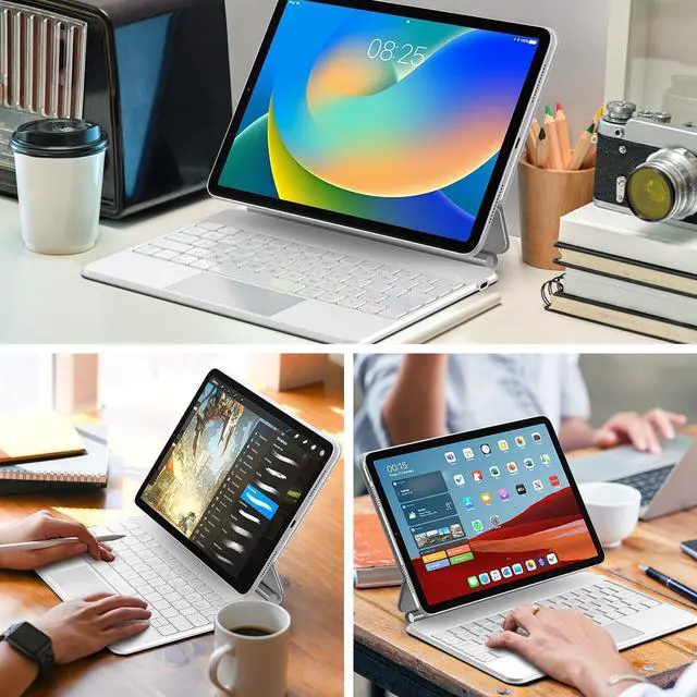 Alt view image 4 of 7 - Keyboard Case Compatible with iPad 10th Generation 2022 - Keyboard Case with Multi-Touch Trackpad for iPad 10.9" 10th GenWireless Tablet Keyboard Case with touchpad