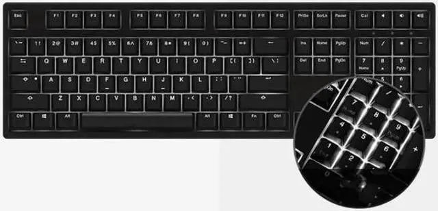 Alt view image 6 of 6 - Akko Black 108 PBT Keycaps Set for Mechanical Keyboard, Compatible With Akko 3108 Series, IKBC F108 and All 104 Keys OEM Height Keyboard( Light Through Version--Keycaps ONLY