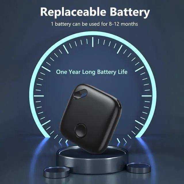 Alt view image 5 of 6 - Corn Key Finder Locator, Bluetooth Tracker Works with Apple Find My (iOS only), IP5 Waterproof, Privacy Protection, Item Locator for Suitcase, Bags, and More 2 Pack Black