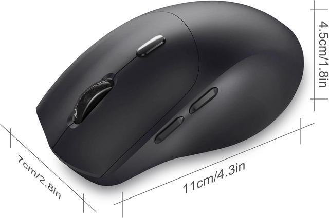 Alt view image 2 of 7 - Silent Wireless Mouse, 2.4G Ergonomic Optical Mouse for Gaming, Computer Mouse for Laptop, PC, Computer, ,Notebook, 6 Buttons,1200-2400-3200 Adjustable DPI, Play&Play(Battery NOT included)
