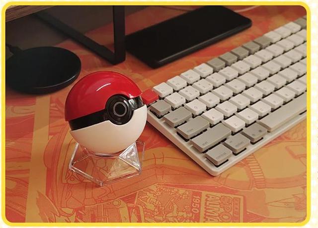 Alt view image 3 of 7 - Poke/Elf Ball Wireless Desktop Cute Power Button for PC(Laptop is not compatible)