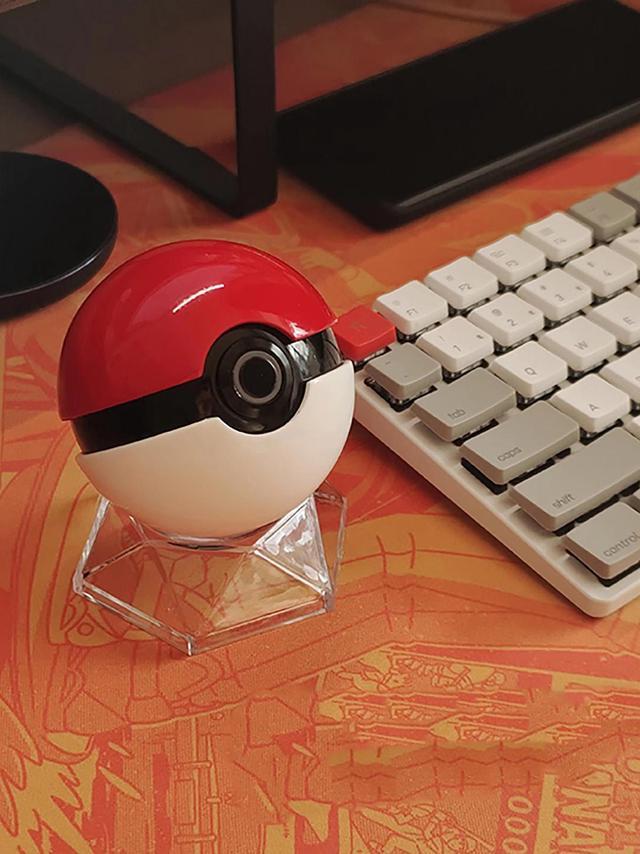 Alt view image 7 of 7 - Poke/Elf Ball Wireless Desktop Cute Power Button for PC(Laptop is not compatible)