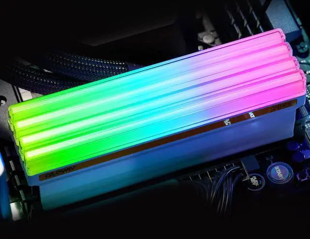 Alt view image 4 of 6 - White RAM 288-Pin DDR5 SK Hynix M-die PMIC On-ECC EXPO/XMP3.0 Desktop Compter Memory CL32 96GB (2 x 48GB) DDR5 6400 (PC5 51200) RGB