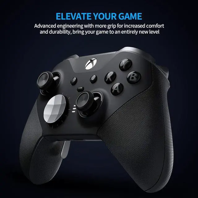 Alt view image 4 of 7 - Accessories for Xbox Elite Controller Series 2-13 in 1 Replacement Paddles Thumbsticks Joystick Analog Sticks Parts Repair Kit Component Set with 2 D-Pads, 1 Tool