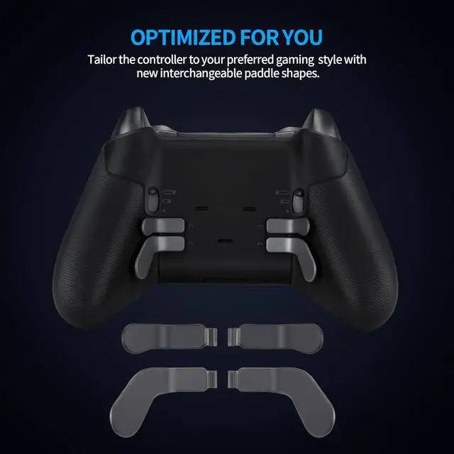 Alt view image 5 of 7 - Accessories for Xbox Elite Controller Series 2-13 in 1 Replacement Paddles Thumbsticks Joystick Analog Sticks Parts Repair Kit Component Set with 2 D-Pads, 1 Tool
