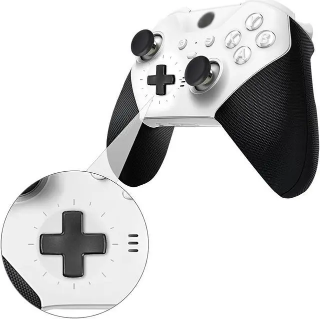 Alt view image 7 of 7 - Metal Replacement Thumbsticks for Xbox Elite Controller Series 2 Core,Component Pack Includes 4 Swap Magnetic Joysticks,4 Paddles,1 Standard D-Pads, Accessories Parts for Xbox One Elite 2(Black)