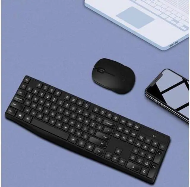 Alt view image 2 of 7 - CORN CS10 Ergonomic Design,Cool Exterior 2.4GHz Wireless Silent Typing Chiclet Keys Keyboard And Mouse Combo For Office And Game
