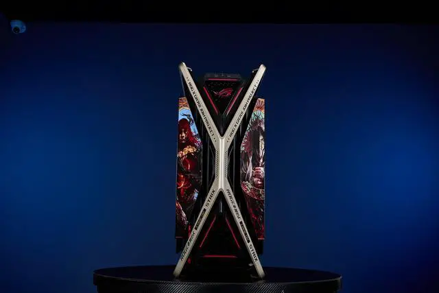 Alt view image 2 of 7 - GR701 E-ATX computer case, 420 mm dual radiator support, four 140 mm fans, metal GPU holder, component storage, ARGB fan hub, 60W fast charging ELDEN RING