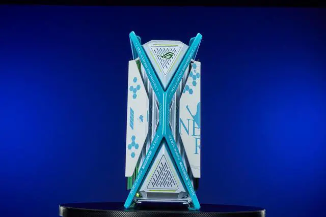 Alt view image 2 of 7 - CORN GR701 E-ATX computer case, 420 mm dual radiator support, four 140 mm fans, metal GPU holder, component storage, ARGB fan hub, 60W fast charging Ayanami Rei-White Evangelion