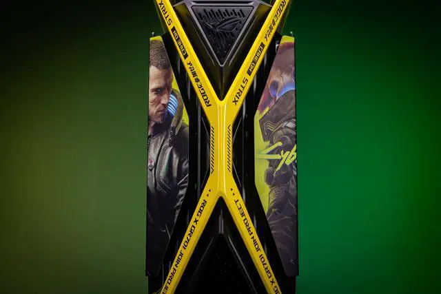 Alt view image 6 of 7 - Corn Electronics GR701 E-ATX computer case, 420 mm dual radiator support, four 140 mm fans, metal GPU holder, component storage, ARGB fan hub, 60W fast charging-Cyberpunk(Yellow)