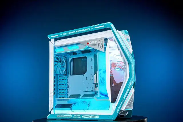 Main image of Corn Electronics GR701 E-ATX computer case, 420 mm dual radiator support, four 140 mm fans, metal GPU holder, component storage, ARGB fan hub, 60W fast charging-Jujutsu Kaisen