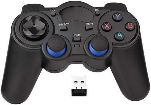 Main image of Corn Electronics USB Wireless Gaming Controller Gamepad for PC/Laptop Computer(Windows XP/7/8/10) & PS3 & Android & Steam - [Black]