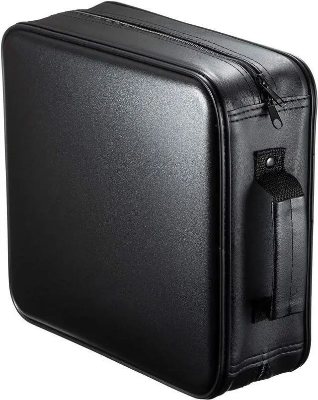 Main image of Corn Electronics 320 Capacity CD Case, Large CD Sleeves, Portable DVD VCD Storage Box, Portable Zipper Bag, EVA Protective Blu-ray Wallet with Handle, for Car, Home, Office, Games Disc, Audio Music