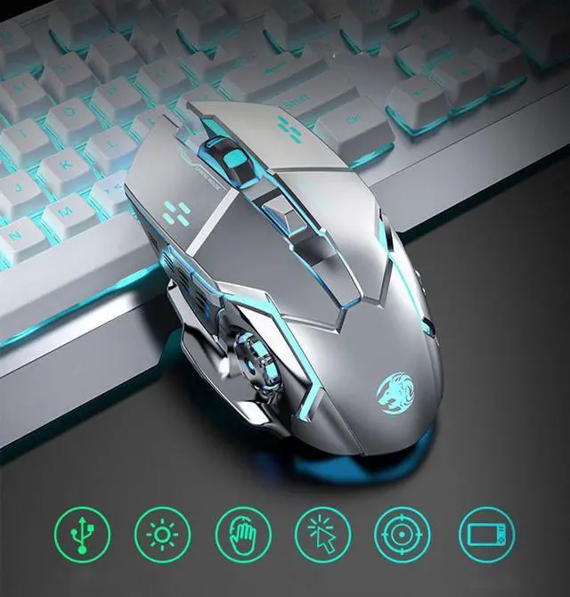 Alt view image 2 of 3 - Pravix G21 Ergonomic Design, Mechanical Feeling 19 Non-conflict Keys,  Waterproof Wired Single Orange Backlit Keyboard And 2400DPI 6-button Mouse Combo