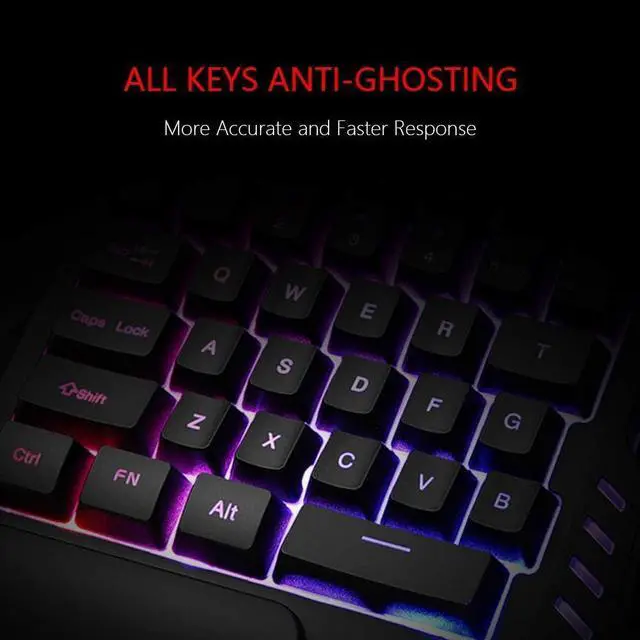 Alt view image 4 of 5 - Corn Electronics One Handed Gaming Keyboard RGB Backlit 35 Keys Portable Mini Gaming Keypad Ergonomic Game Controller for PC Gamer