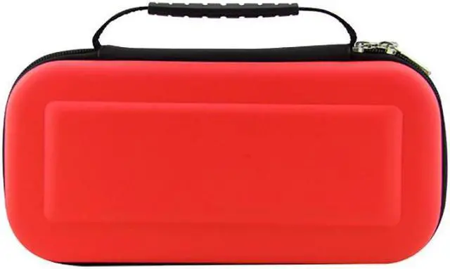 Main image of Corn Electronics Tough Pouch Carrying Case for Nintendo Switch with 9HD Tempered Glass Screen Protector - Red