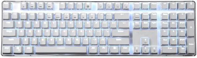 Main image of Qisan Magicforce N-key Rollover  Mechanical Keyboard Gaming Keyboard Cherry MX Red 100% Full Size 108 Keys with White Backlight Case,PBT Keycaps