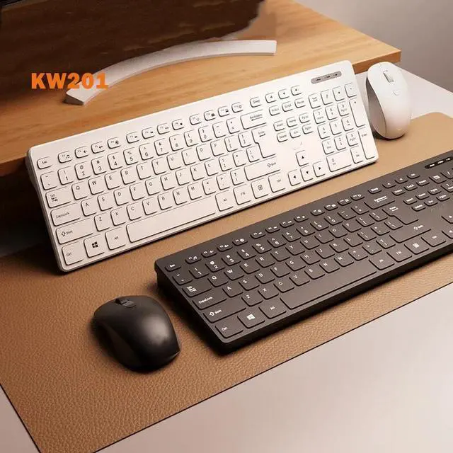 Alt view image 5 of 7 - Corn Electronics  KW201 Wireless Keyboard Suit Game Office Dust Mouse Keyboard Keys 104 Set For Laptop Desktop Windows 98/2000/XP/10/11