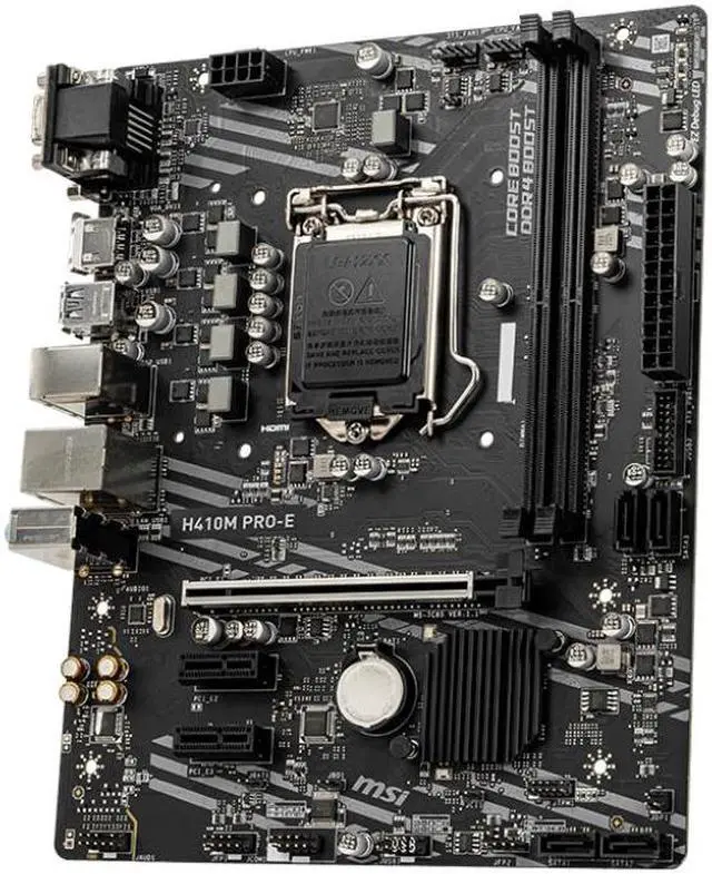 Refurbished: MSI H410M PRO-E Motherboard Intel 10th Gen Micro-ATX