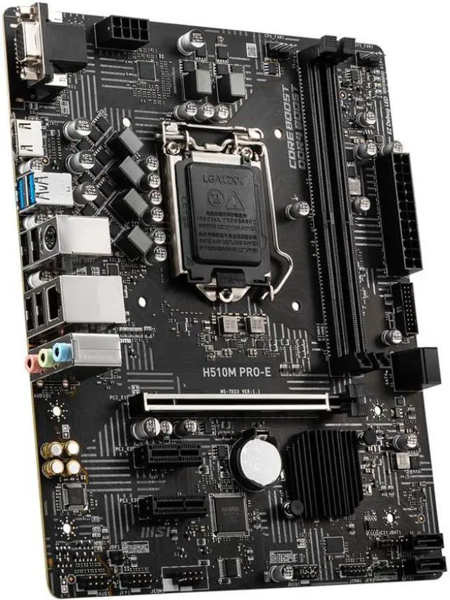 Alt view image 2 of 4 - MSI H510M PRO-E LGA 1200 DDR4 Intel 10th/11th