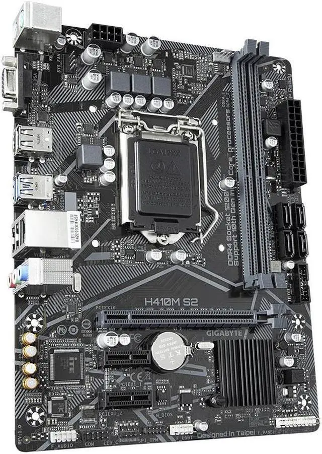 Main image of GIGABYTE H410M S2 Durable Motherboard with GIGABYTE 8118 Gaming LAN, Anti-Sulfur Resistor, Smart Fan5