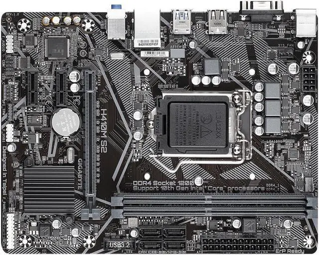 Alt view image 3 of 4 - GIGABYTE H410M S2 Durable Motherboard with GIGABYTE 8118 Gaming LAN, Anti-Sulfur Resistor, Smart Fan5