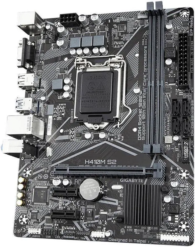 Alt view image 2 of 4 - GIGABYTE H410M S2 Durable Motherboard with GIGABYTE 8118 Gaming LAN, Anti-Sulfur Resistor, Smart Fan5