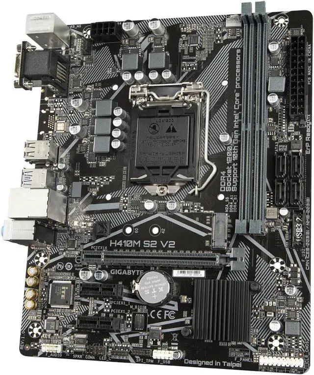 Alt view image 2 of 4 - GIGABYTE Motherboard H410M S2 V2 Intel H470 LGA 1200 DDR4 Micro ATX