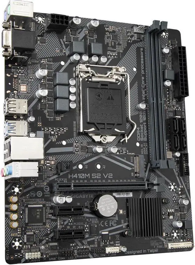 Main image of GIGABYTE Motherboard H410M S2 V2 Intel H470 LGA 1200 DDR4 Micro ATX