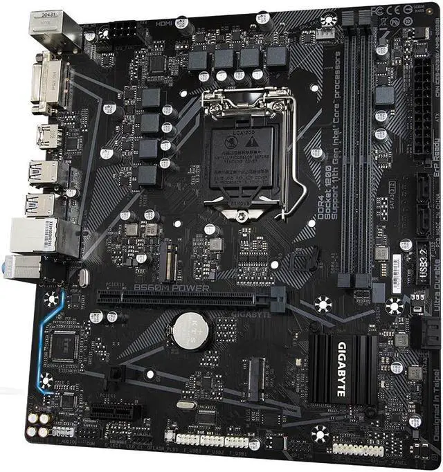 Main image of GIGABYTE B560M POWER Intel B560 Ultra Durable Motherboard with Direct 6+2 Phases Digital VRM, Full PCIe 4.0* Design, Dual PCIe x4 M.2, GIGABYTE 8118 Gaming LAN, RGB FUSION 2.0, Q-Flash Plus - OEM