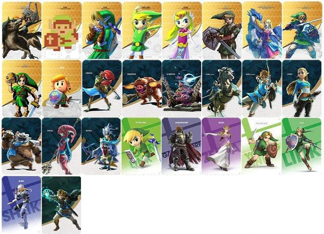 Main image of 22PCS PVC NFC Tag Card The Legend of Zelda: Breath of the Wild For Switch/NS with Carrying Case ZELDA BOTW AMIIBO NFC PVC TAG Cards Game Toys with Latest 4 Champions Card