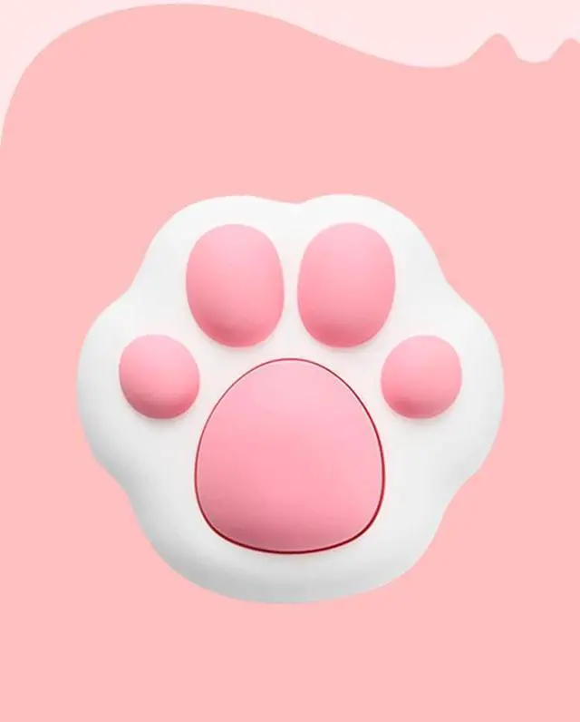 Alt view image 5 of 7 - Wireless Desktop Power Button for PC(Laptop is not compatible), Pink Cute Cat Button White, PVC Elastic Silicone Material