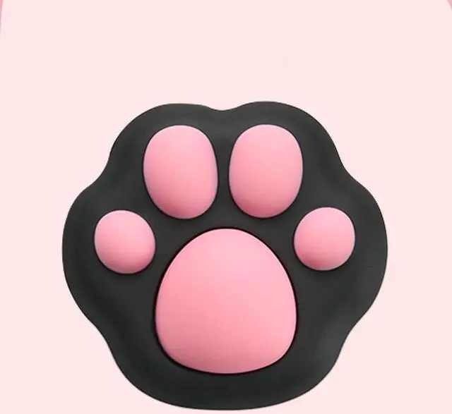 Alt view image 3 of 5 - Wireless Desktop Power Button for PC(Laptop is not compatible), Pink Cute Cat Button Black, PVC Elastic Silicone Material