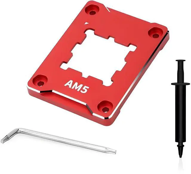 Main image of CORN ASF-Red AM5 CPU Holder, Corrective Anti-Bending Fixing Frame, AM5 Full-fit Fixed Non-Marking Mounter, AM5 Anti-Bending Contact Frame, CPU Cooler Standard