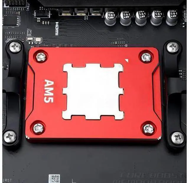 Alt view image 4 of 4 - CORN ASF-Red AM5 CPU Holder, Corrective Anti-Bending Fixing Frame, AM5 Full-fit Fixed Non-Marking Mounter, AM5 Anti-Bending Contact Frame, CPU Cooler Standard