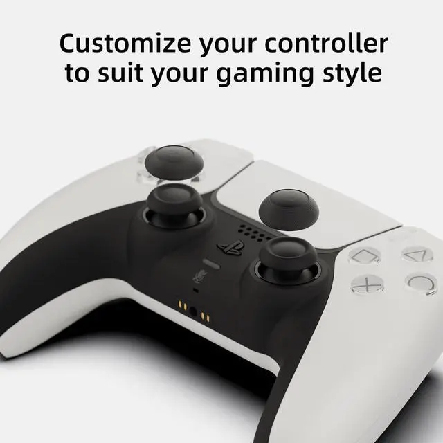 Alt view image 3 of 7 - Skull & Co. Convex Thumb Grips Set: Skin, CQC Joystick Cap Analog Stick Cap for Nintendo Switch Pro Controller & PS5 / PS4 / Slim/Pro Controller- 2 Pairs (4pcs) Yellow