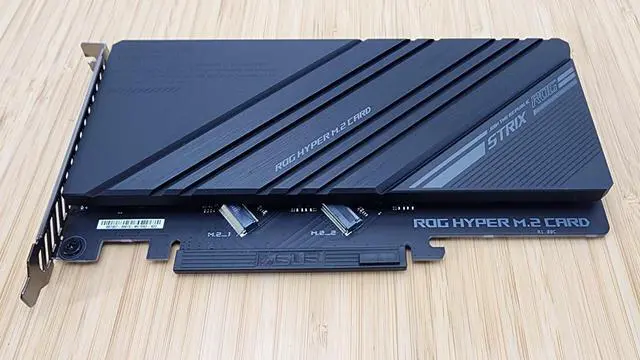 Alt view image 2 of 4 - ASUS ROG HYPER M.2 CARD NVME M.2 PCIE x 16 EXPANSION CARD(2 M.2 Slots), Support PCIE 3.0 / PCIE 4.0 / PCIE 5.0 - OEM