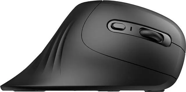 Alt view image 2 of 6 - Ergonomic Mouse, Perfect Grip Advanced Vertical Wireless Mouse 2.4GHz Optical Vertical Mice 5 Buttons for work Laptop, Desktop, PC - Black