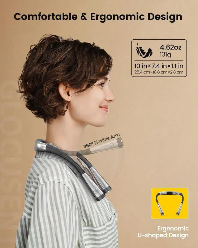 Alt view image 4 of 6 - CORN Book Light , 3-Color & 3-Brightness Reading Light, Bendable Neck Light, Durable Rechargeable Lamp, Perfect Book Light for Reading in Bed, Knitting, Repairing, Book Lovers Gifts